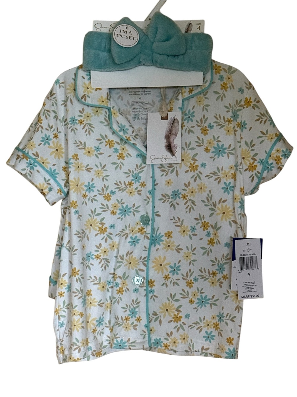 Jessica Simpson White and Blue Retail Hang Tag